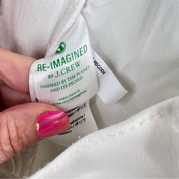 J.Crew 9” Vintage Slim-Straight Mid-Rise White Demin Jeans Size 29 - Picture 8 of 15